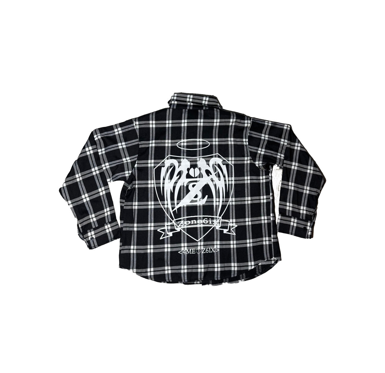 Shield logo flannel (B&W)