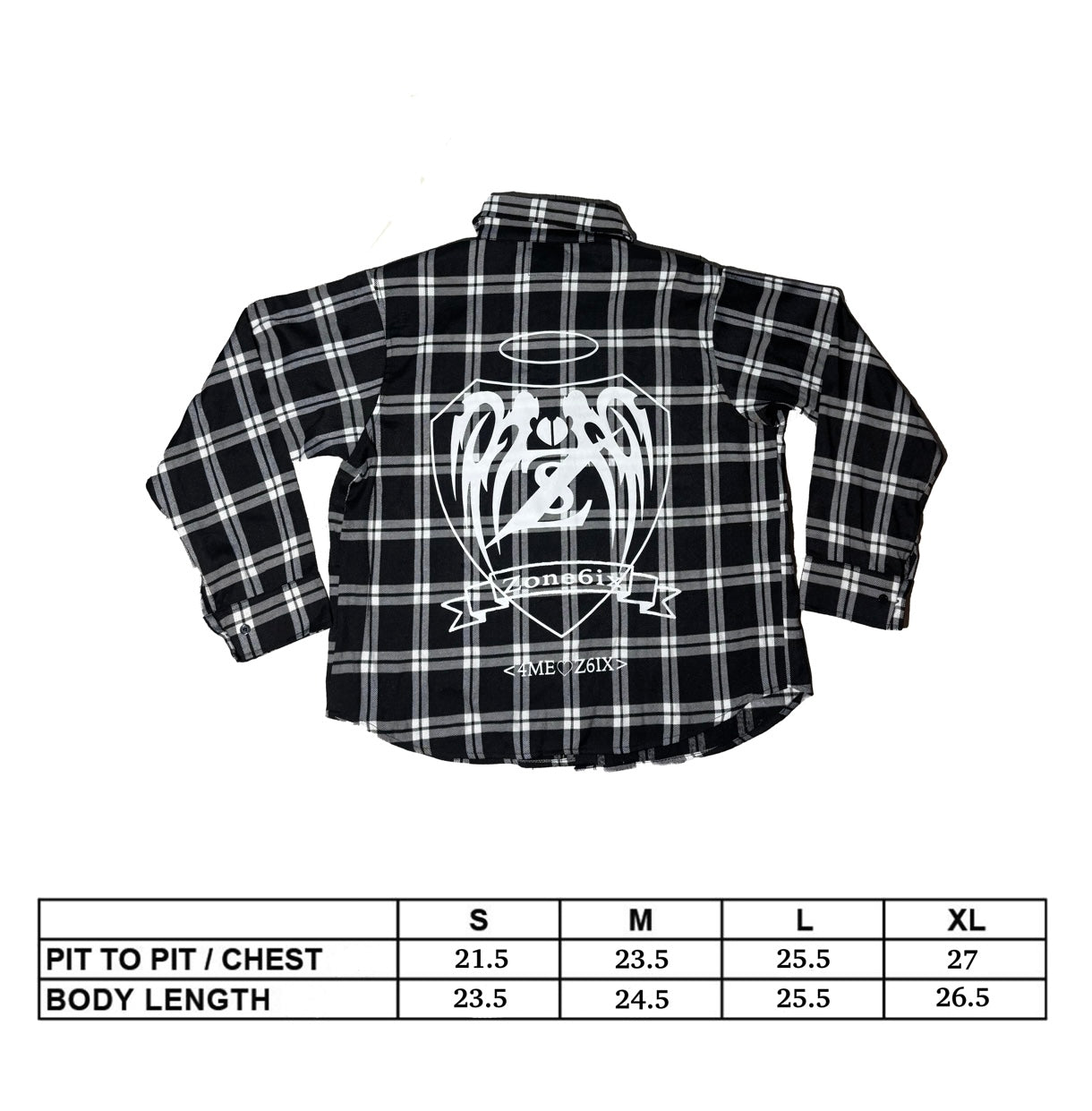 Shield logo flannel (B&W)