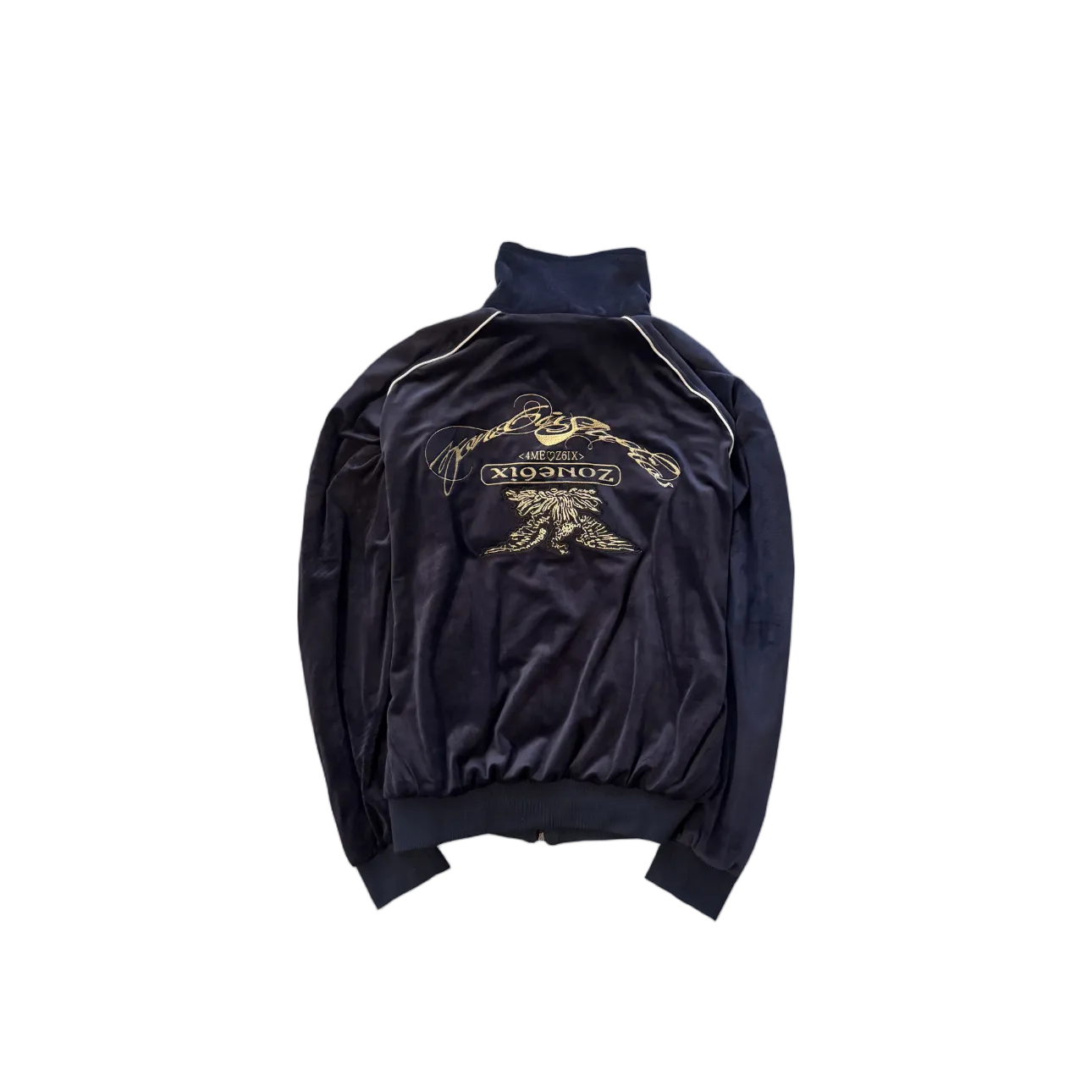 Velour Track Zip Up