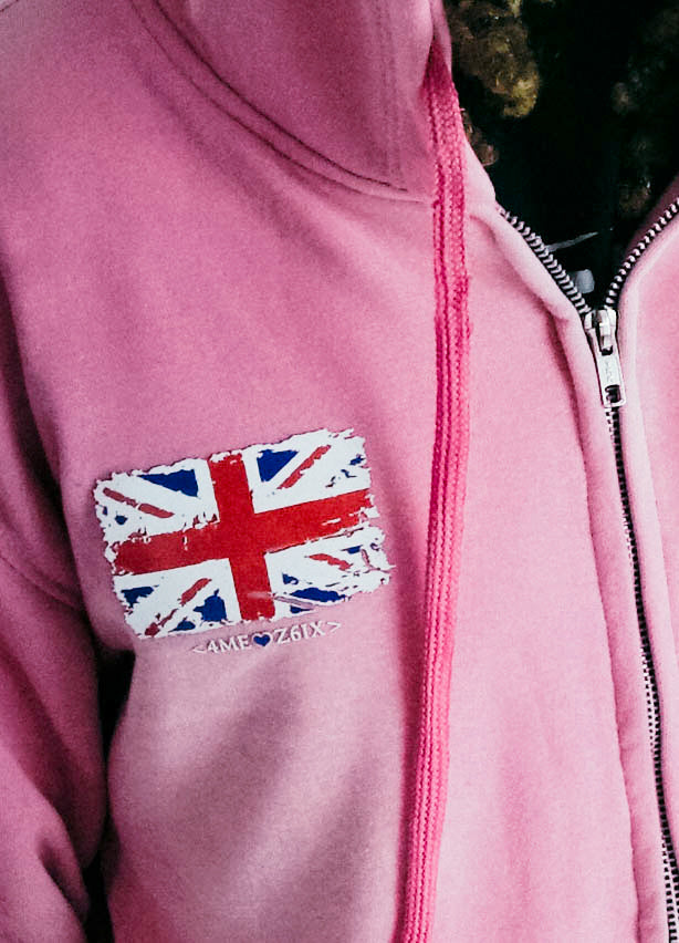 Pink Lion Zip Up