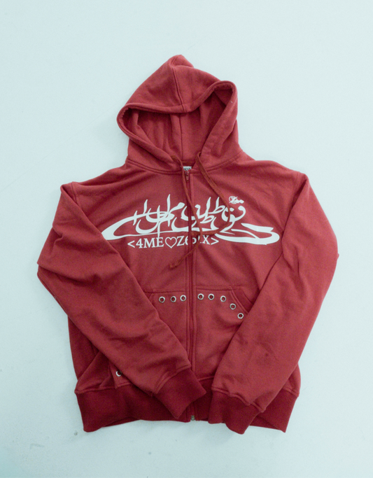 Fancy Regions Zip Up (RED)
