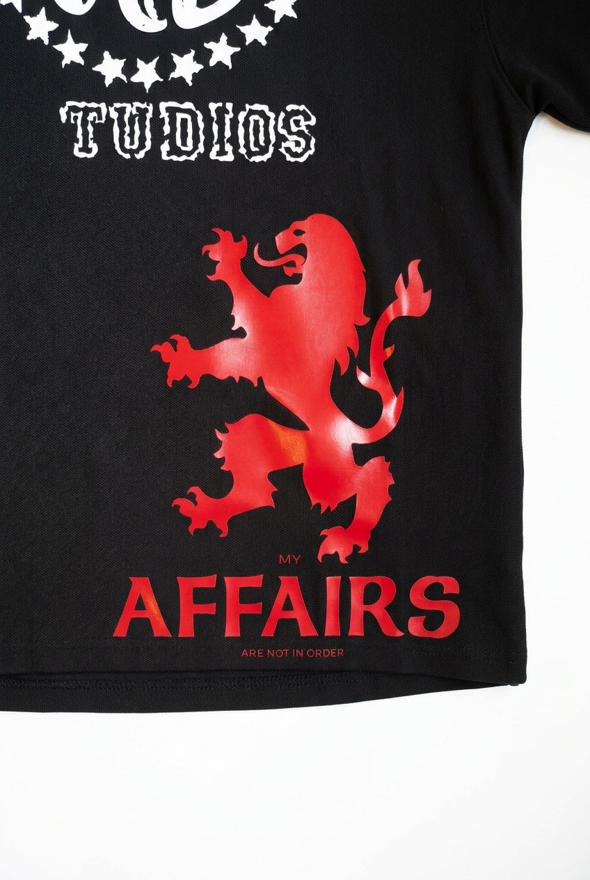 Lion and eagle polo shirt