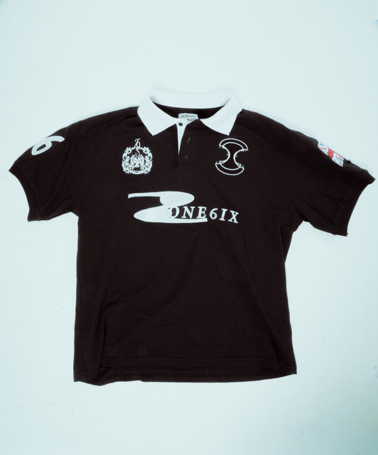 Crest logo polo shirt