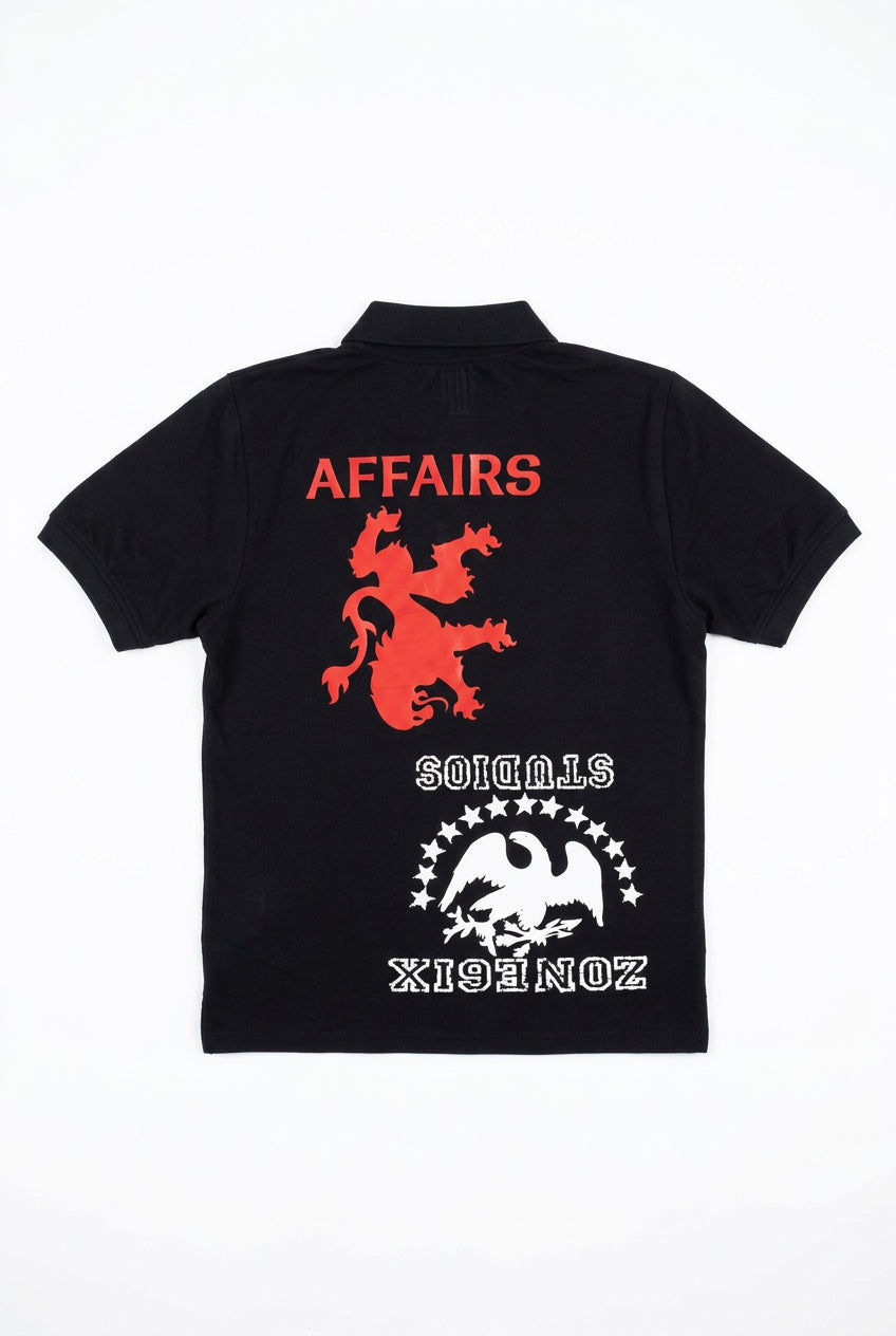Lion and eagle polo shirt