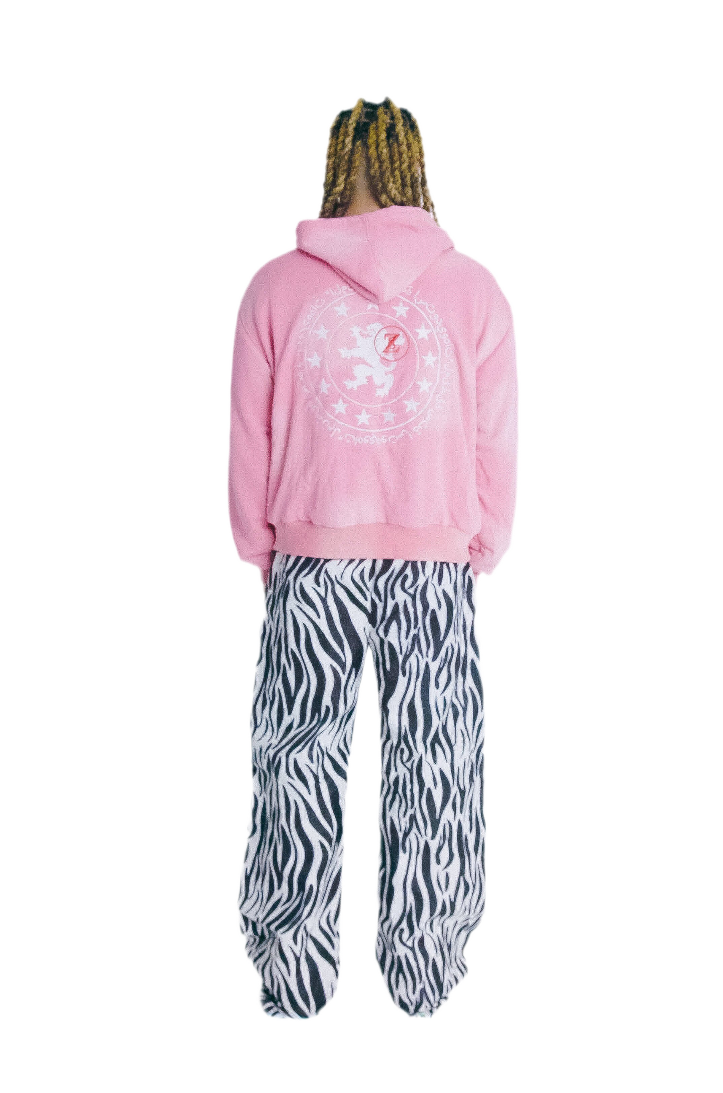 Pink Lion Zip Up