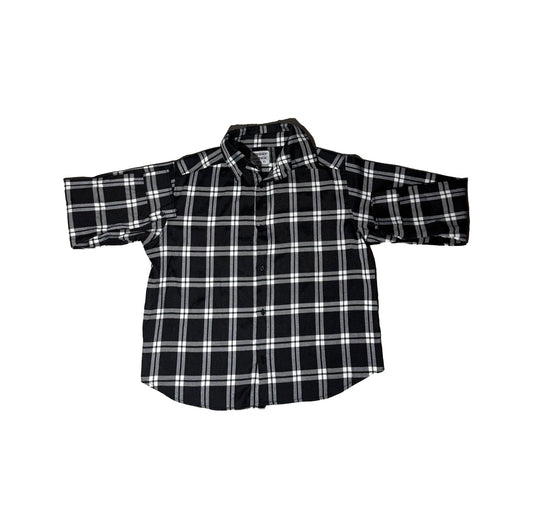 Shield logo flannel (B&W)